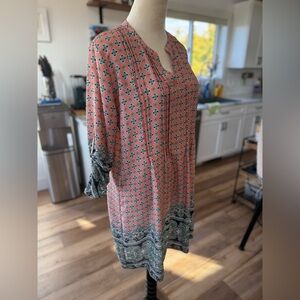 Collective Concepts Floral & Paisley Patterned Slip Dress